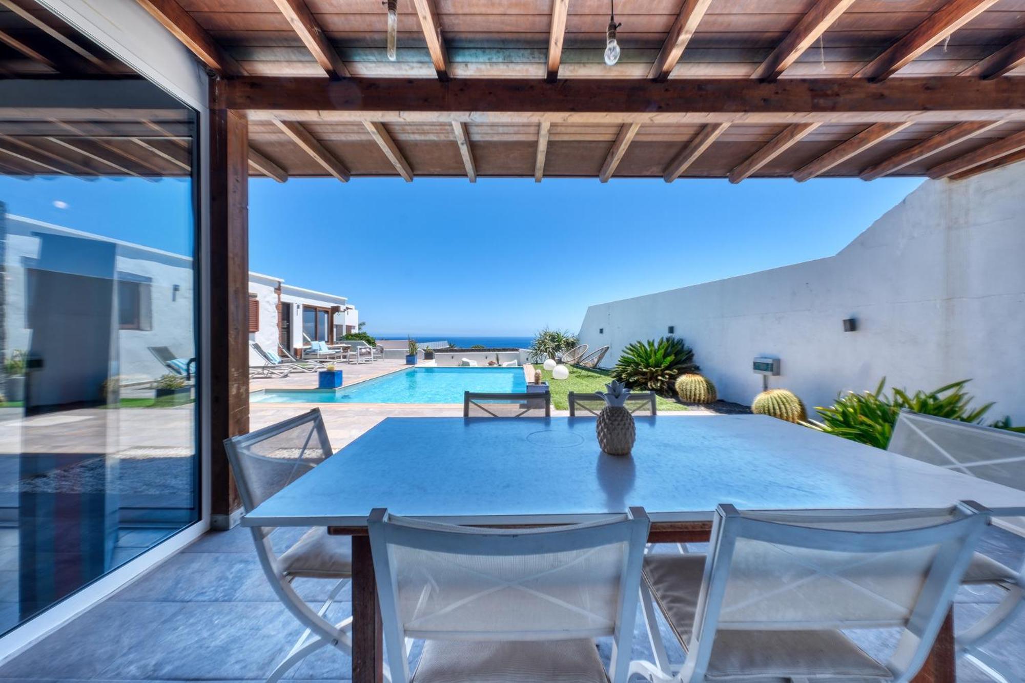 Villa Macher Piscina Y Bar Piscina Тиас Экстерьер фото