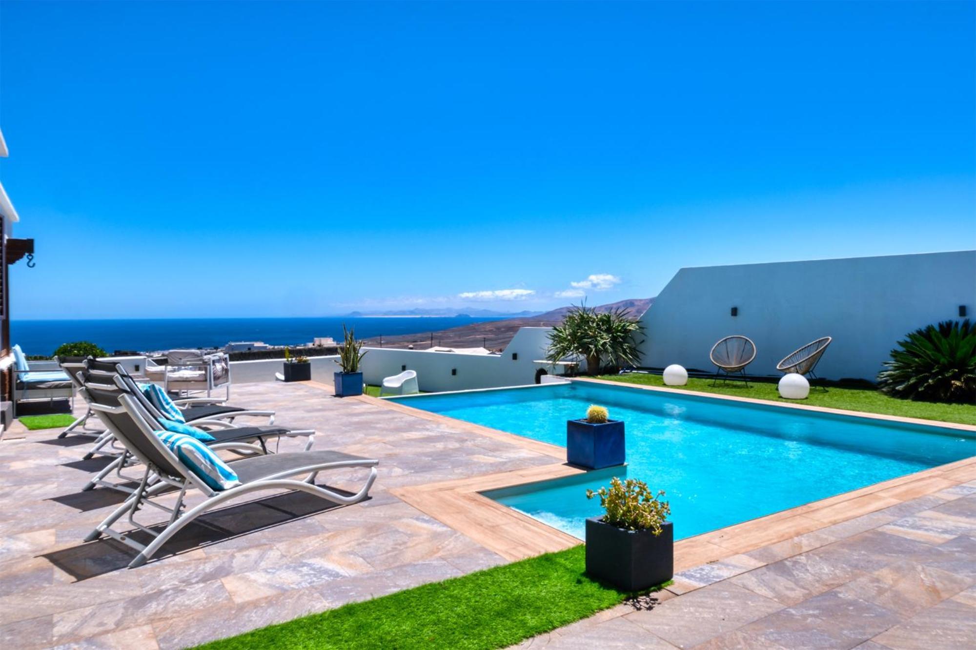 Villa Macher Piscina Y Bar Piscina Тиас Экстерьер фото