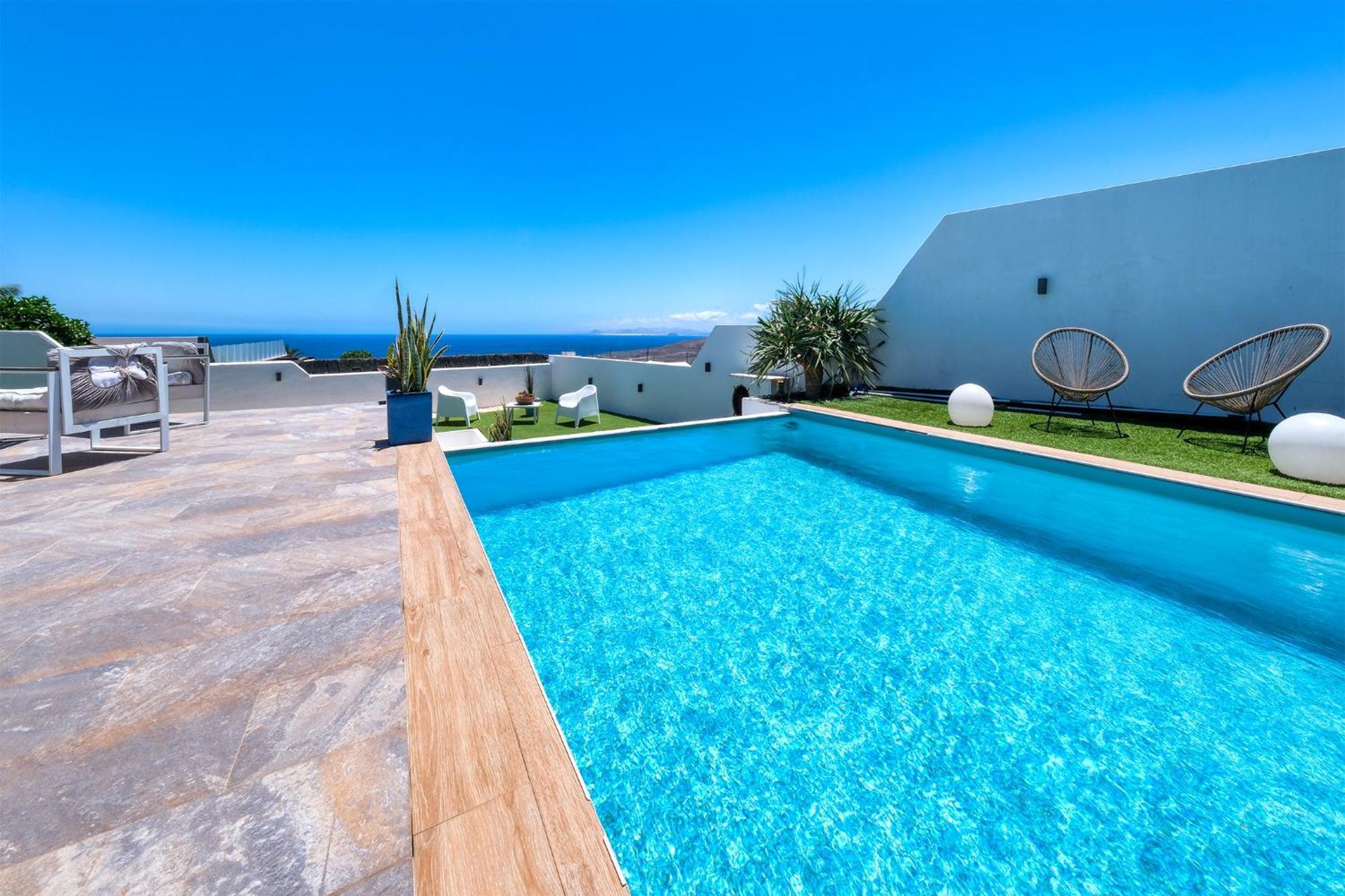 Villa Macher Piscina Y Bar Piscina Тиас Экстерьер фото