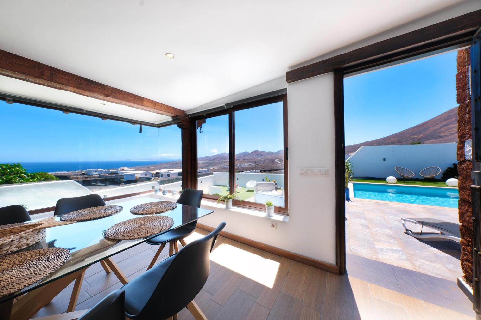 Villa Macher Piscina Y Bar Piscina Тиас Экстерьер фото