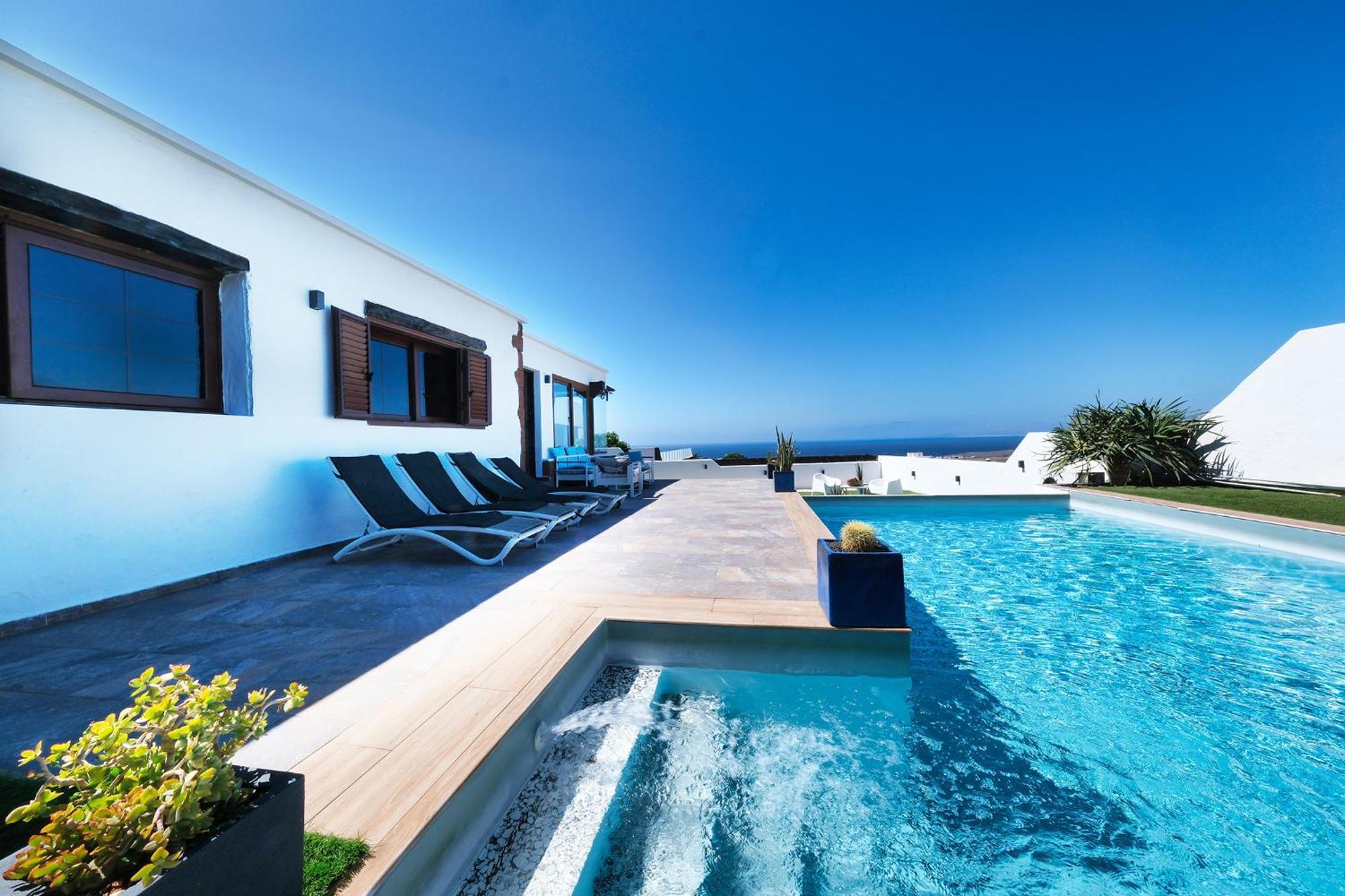 Villa Macher Piscina Y Bar Piscina Тиас Экстерьер фото