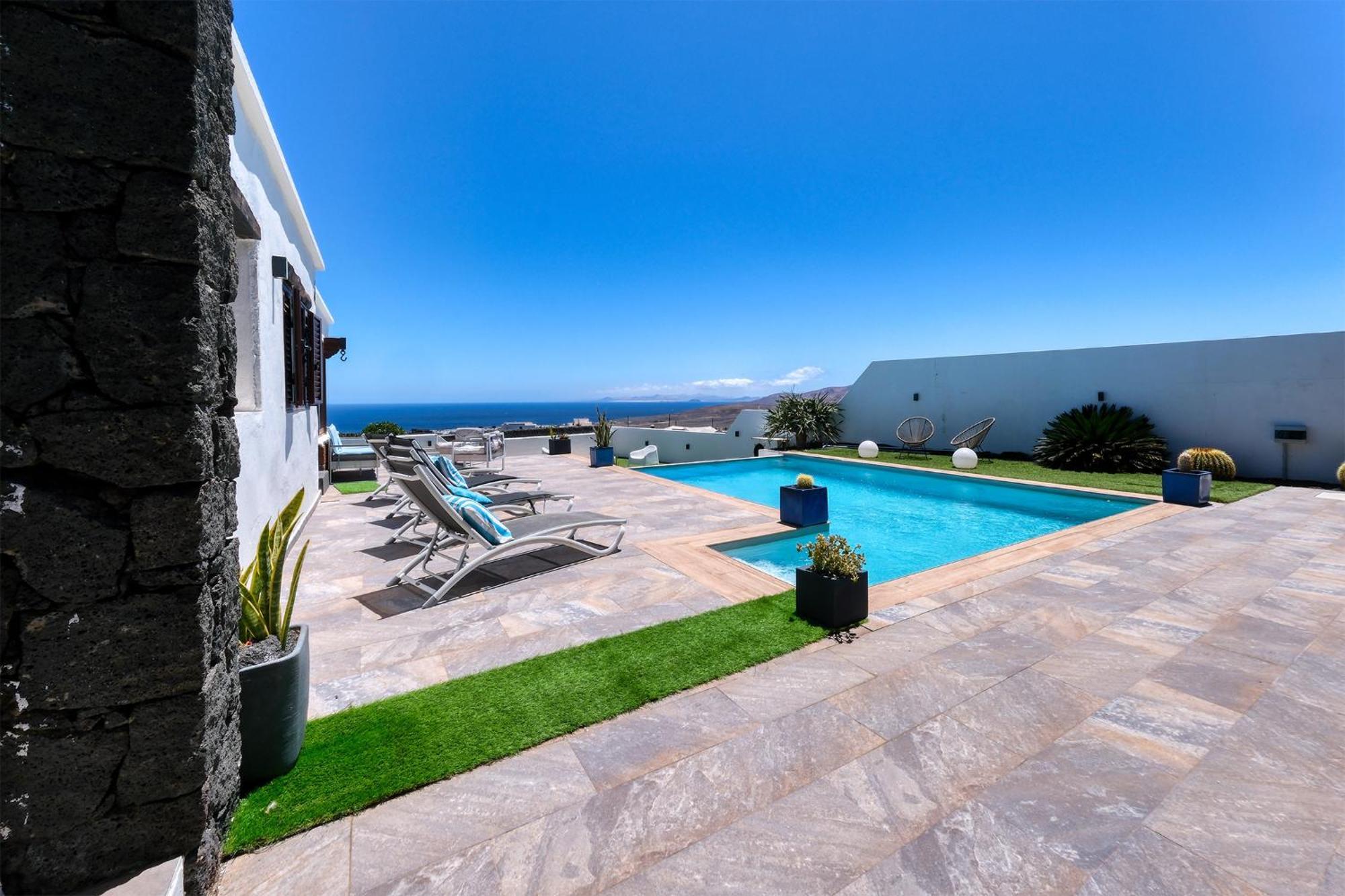 Villa Macher Piscina Y Bar Piscina Тиас Экстерьер фото